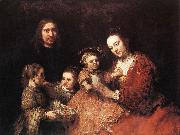 REMBRANDT Harmenszoon van Rijn Family Group oil painting on canvas